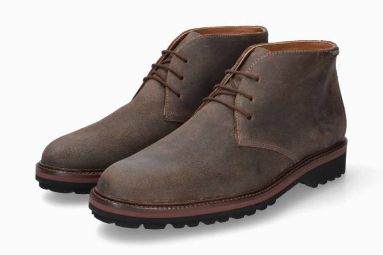 Mephisto BERTO bruin grijs nette heren suede veter enkellaars